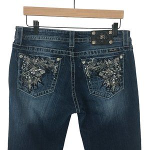 Miss Me Embellished Dark Wash Bootcut Jeans (32)